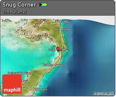 Satellite 3D Map of Snug Corner