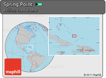 Gray Location Map of Spring Point