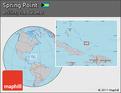 Gray Location Map of Spring Point