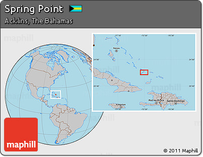 Gray Location Map of Spring Point