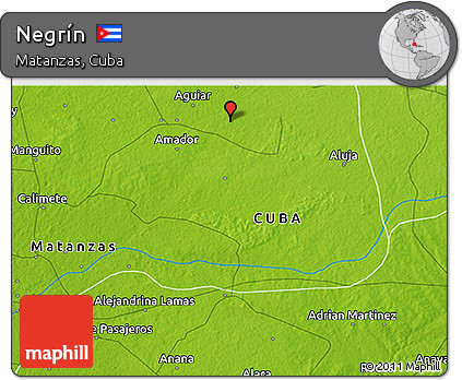 Physical 3D Map of Negrín