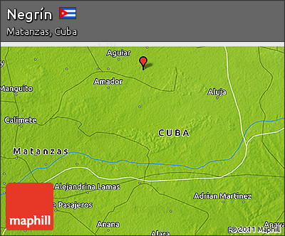 Physical 3D Map of Negrín