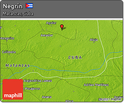 Physical 3D Map of Negrín
