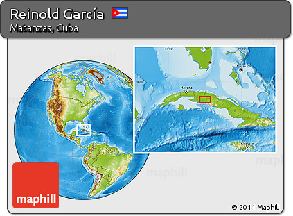 Physical Location Map of Reinold García