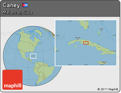 Savanna Style Location Map of Caney
