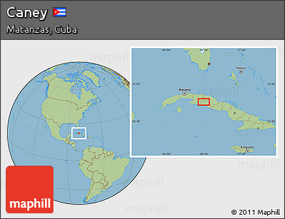 Savanna Style Location Map of Caney