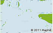 Physical Map of the area around 22° 23' 25" N, 82° 22' 30" W