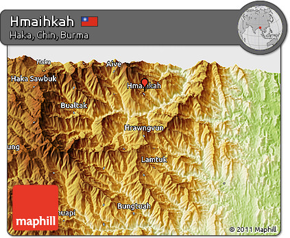 Physical 3D Map of Hmaihkah