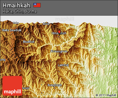 Physical 3D Map of Hmaihkah