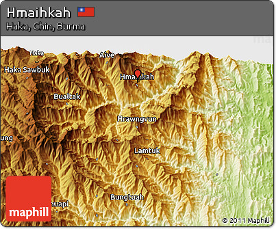 Physical 3D Map of Hmaihkah