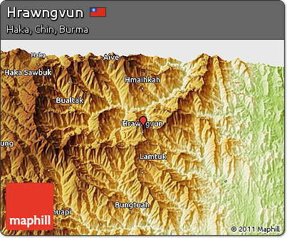 Physical 3D Map of Hrawngvun