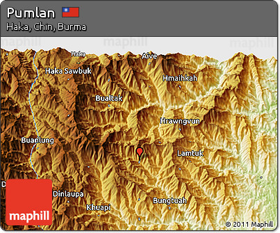 Physical 3D Map of Pumlan