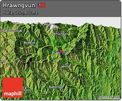 Satellite 3D Map of Hrawngvun