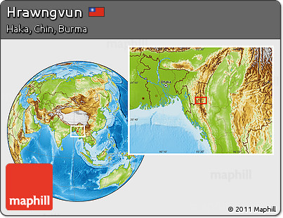 Physical Location Map of Hrawngvun