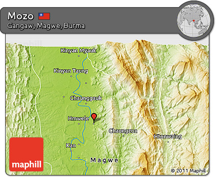 Physical 3D Map of Mozo