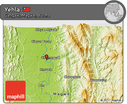 Physical 3D Map of Yehla