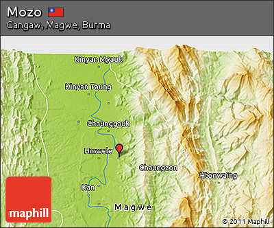 Physical 3D Map of Mozo