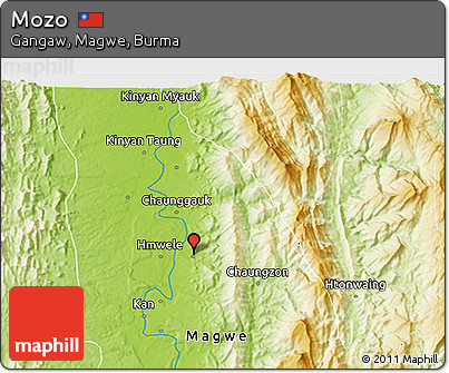 Physical 3D Map of Mozo