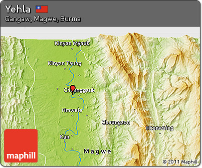 Physical 3D Map of Yehla