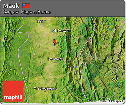Satellite 3D Map of Mauk