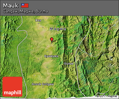 Satellite 3D Map of Mauk