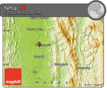 Physical Map of Yehla