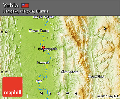Physical Map of Yehla