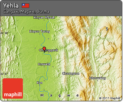 Physical Map of Yehla