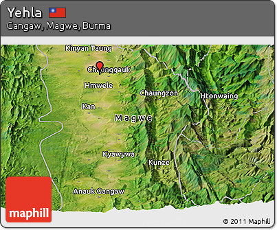 Satellite Panoramic Map of Yehla