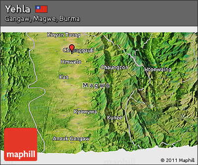Satellite Panoramic Map of Yehla