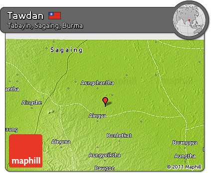 Physical 3D Map of Tawdan
