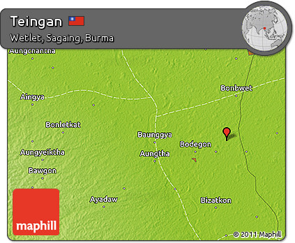 Physical 3D Map of Teingan