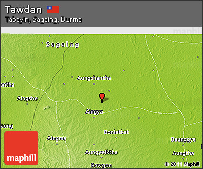 Physical 3D Map of Tawdan