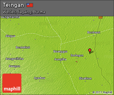 Physical 3D Map of Teingan