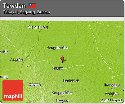 Physical 3D Map of Tawdan