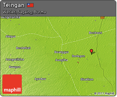 Physical 3D Map of Teingan
