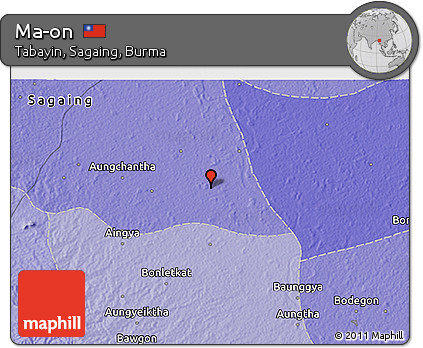 Political 3D Map of Ma-on