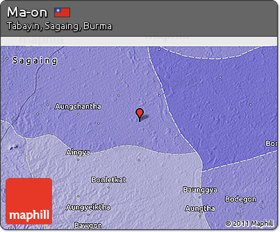 Political 3D Map of Ma-on