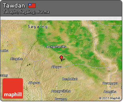 Satellite 3D Map of Tawdan