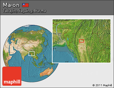 Satellite Location Map of Ma-on