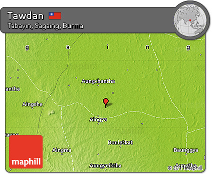 Physical Map of Tawdan