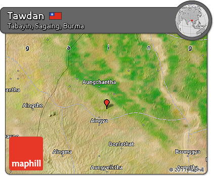 Satellite Map of Tawdan