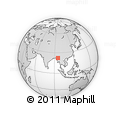 Outline Map of the Area around 22° 23' 25" N, 95° 16' 30" E, rectangular outline