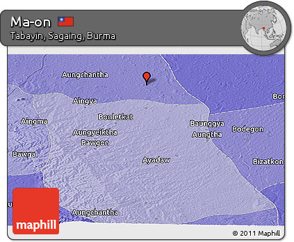 Political Panoramic Map of Ma-on