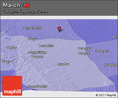 Political Panoramic Map of Ma-on
