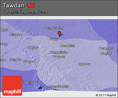 Political Panoramic Map of Tawdan