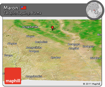 Satellite Panoramic Map of Ma-on