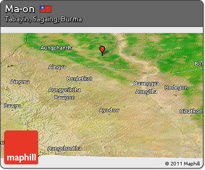 Satellite Panoramic Map of Ma-on