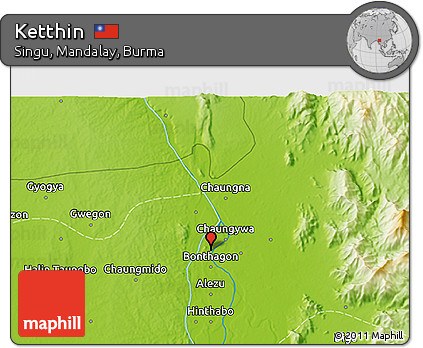 Physical 3D Map of Ketthin