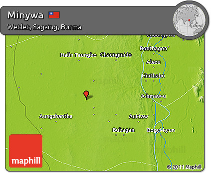 Physical 3D Map of Minywa